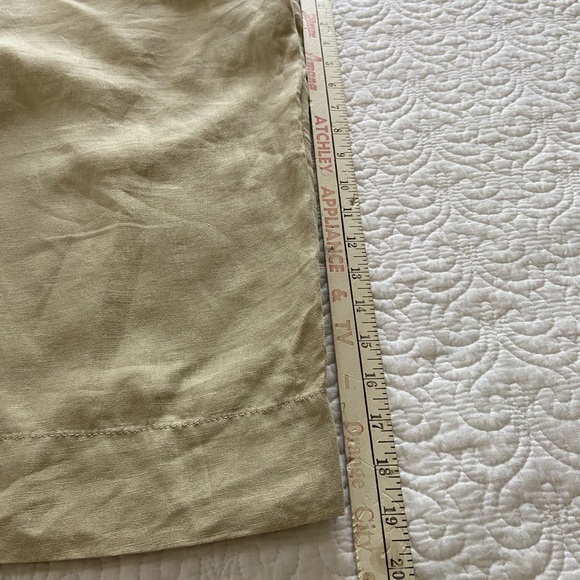 Ann Taylor Linen Culottes Tan Drawstring 4 Pockets Mid Rise Size 6 - Picture 12 of 12